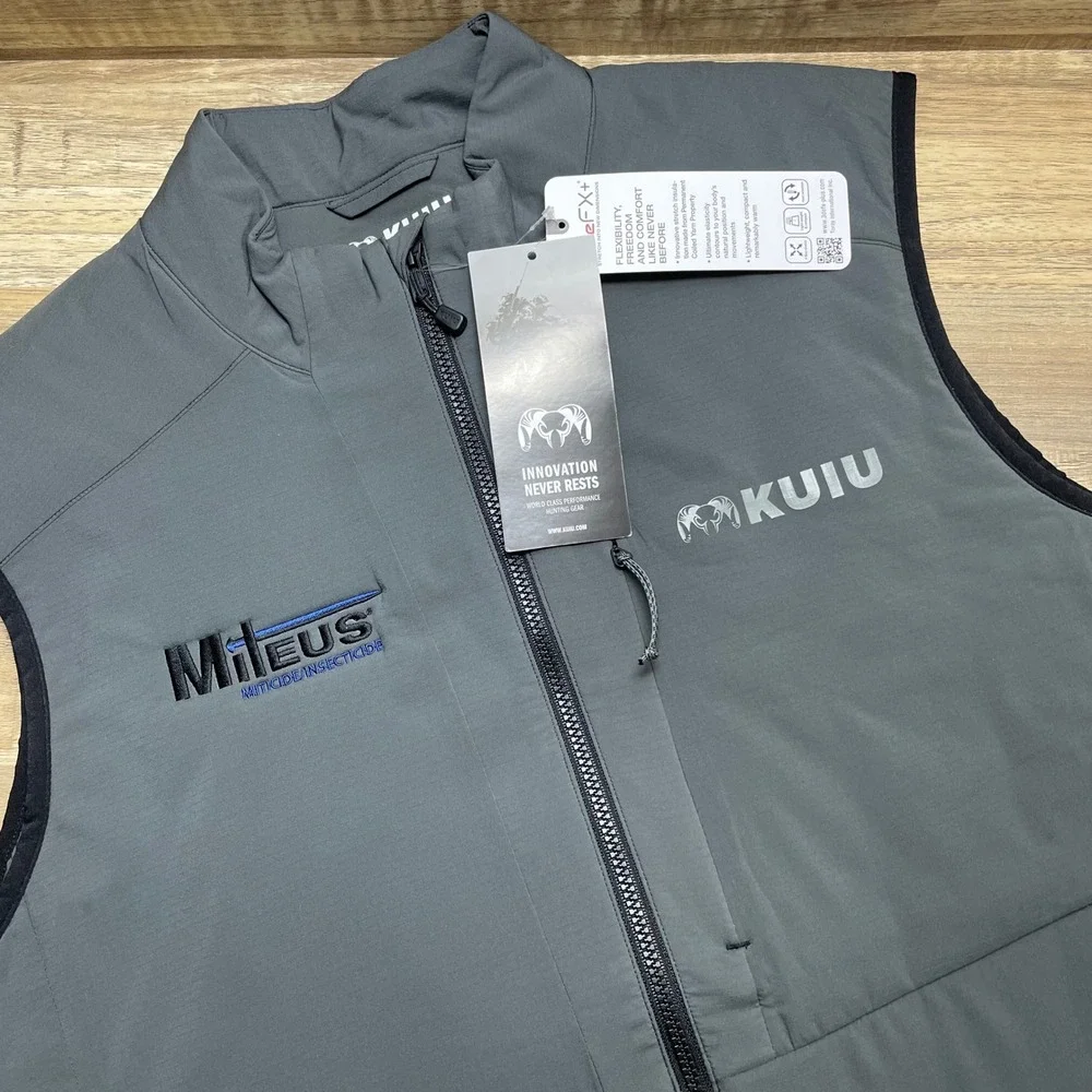 KUIU Kenai 3deFX+ Insulated Hunting Vest Mens Medium Gunmetal Grey 50039-GM New